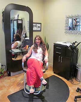 Shelly in salon